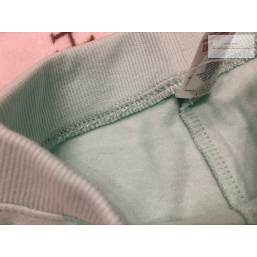 Dunnes 3-4 év 104 cm halvány zöld, pöttyös puha pamut lány  nadrág -  új, címkés