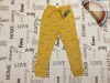 Dunnes 3-4  év 104  cm sárga, virág-süni mintás puha pamut lány szabadidő nadrág   új, címkés