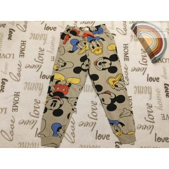   Disney 6-7 év  122 cm Donald-Mickey mintás puha pamut fiú szabadidő nadrág- újszerű,hibátlan
