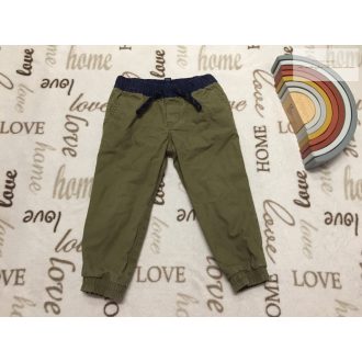   Ralph Lauren 18-24 hó 92 cm kék - zöld pamut béléses fiú nadrág - újszerű, hibátlan
