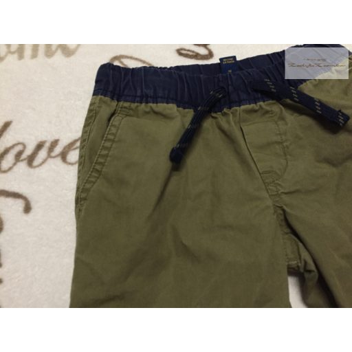 Ralph Lauren 18-24 hó 92 cm kék - zöld pamut béléses fiú nadrág - újszerű, hibátlan