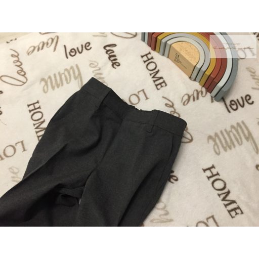 M§S 8-9 év 134 cm sötét szürke fiú alkalmi/ elegáns nadrág - új, csak lecímkézve