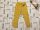 Dunnes 2-3 év 98 cm sárga, virág-süni mintás puha pamut lány szabadidő nadrág   új, címkés