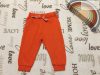 Fred§Flo 6-9 hó 68 - 74 cm narancssárga pamut fiú nadrág/ jogger - új, átnőtt, csak átmosva