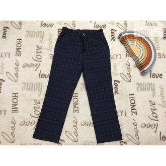   Next 5 év 110 cm kék kockás  alkalmi/ elegáns fiú nadrág- új,csak lecímkézve