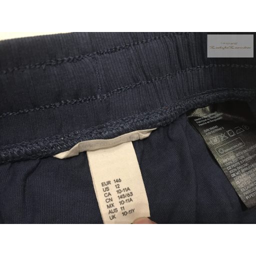 H§M 10-11 év 146 cm sötétkék,vékony pamut fiú nadrág újszerű,hibátlan