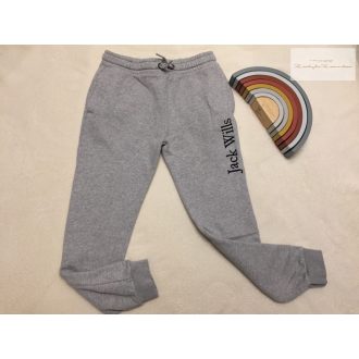   Jack Willis 8-9 év 134 cm szürke, feliratos puha pamut fiú nadrág - újszerű,hibátlan