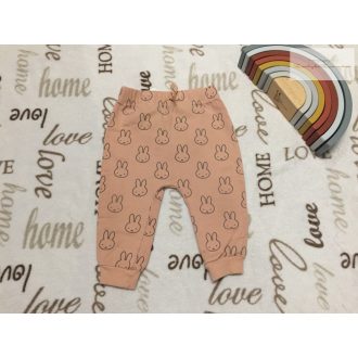   George 6-9 hó 68-74 cm.Miffy nyuszi mintás  pamut lány nadrág-  újszerű, hibátlan