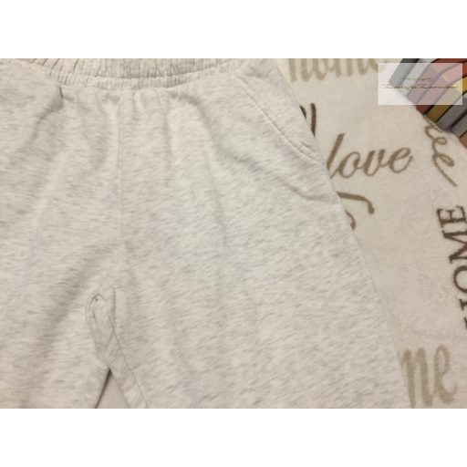 Matalan 9 év 134 cm világos szürke puha pamut fiú nadrág - újszerű,hibátlan