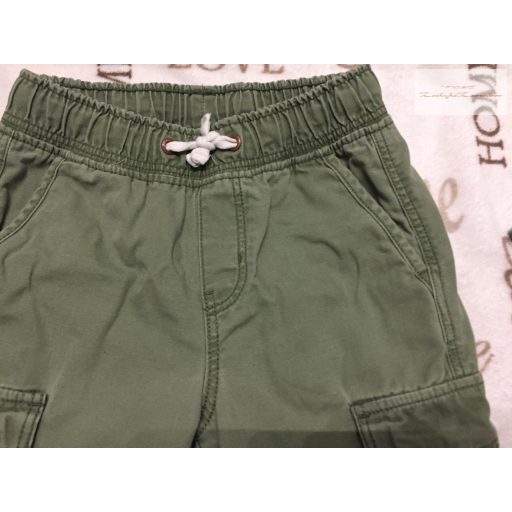 H§M 6-7 év 122 cm  zöld, oldalt zsebes farmer  fiú pull - on nadrág- újszerű,hibátlan