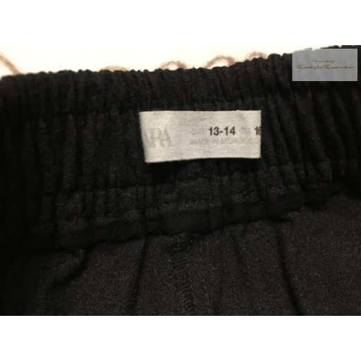 Zara 13-14 év 158 cm szürke, oldalt zsebes pamut vászon lány nadrág - újszerű,hibátlan