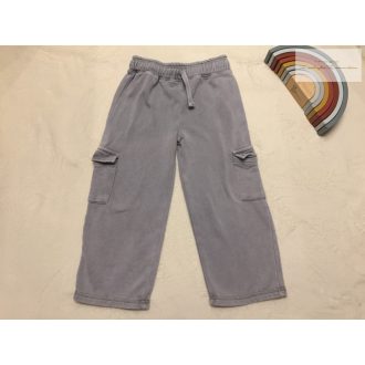   Primark 5-6 év 116 cm   szürke, oldalt zsebes bő szárú pamut  fiú nadrág- újszerű,hibátlan