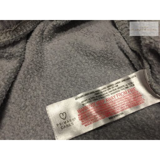 Primark 5-6 év 116 cm   szürke, oldalt zsebes bő szárú pamut  fiú nadrág- újszerű,hibátlan