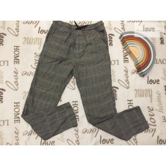   TU 10 év 140 cm kockás  pamut lány nadrág - újszerű, hibátlan