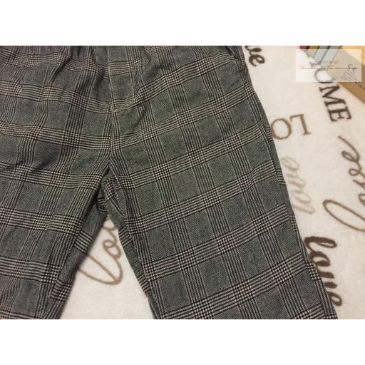 TU 10 év 140 cm kockás  pamut lány nadrág - újszerű, hibátlan