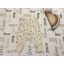 PL Baby 9-12 hó 80 cm  nyuszi - virágmintás pamut  lány nadrág - újszerű,hibátlan