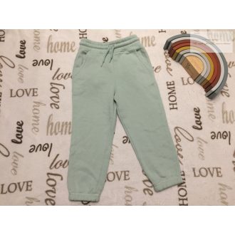   Primark 2-3 év 98 cm halvány zöld puha pamut fiú nadrág- - új, szettet bontottam