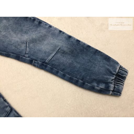 TU 7 év 122 cm  farmer fiú nadrág, szárán gumis- újszerű,hibátlan