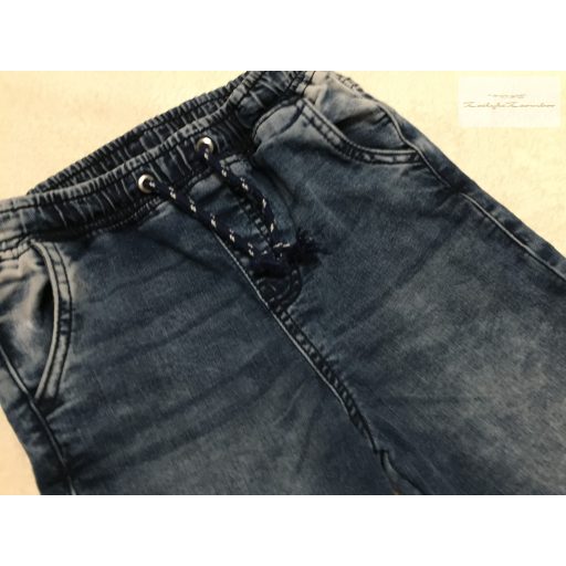 TU 7 év 122 cm  farmer fiú nadrág, szárán gumis- újszerű,hibátlan