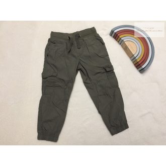   Topolino 3 év 98 cm zöld, vékony anyagú oldalt zsebes fiú nadrág - újszerű,hibátlan