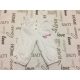 Okay 9-12 hó 80 cm fehér puha mikrokord lány nadrág pamut béléssel pillangó mintával-újszerű