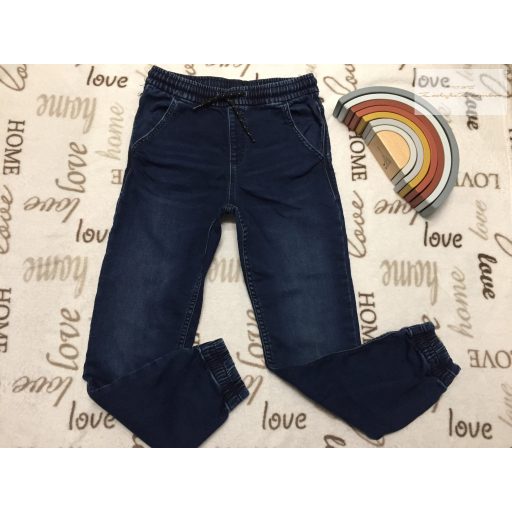 M§S 10- 11 év 140-146 cm puha pamutos farmer fiú nadrág - újszerű,hibátlan