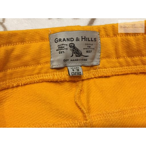 Grand§Hills 9-10 év 140 cm sárga vékonyabb pamut fiú nadrág - új, csak lecímkézve