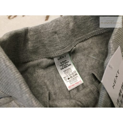 Next 2-3 év 92- 98 cm szürke pamut fiú nadrág - új, címkés