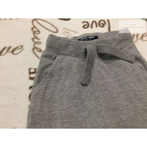 Next 9 - 12 hó 80 cm  szürke vékonyabb pamut fiú nadrág/ jogger - újszerű,hibátlan
