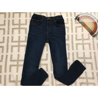   River Island 11 év 146 cm sötétkék, puha farmer fiú nadrág -újszerű,hibátlan