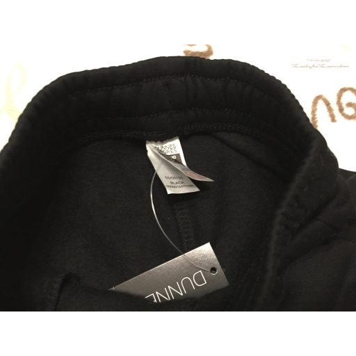 Dunnes 5 év 110 cm fekete puha pamut fiú nadrág/ jogger - új, címkés