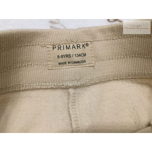 Primark 8-9 év 128-134 cm bézs  pamut fiú nadrág- újszerű,hibátlan