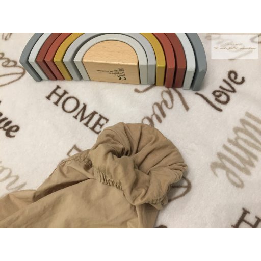 Next 10 év 140 cm világosbarna, pamut béléses fiú parachute nadrág- újszerű,hibátlan