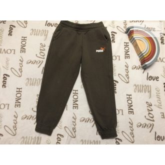   Puma 7 év 122 cm (XS) sötét zöld puha pamut fiú nadrág/ jogger - újszerű,hibátlan