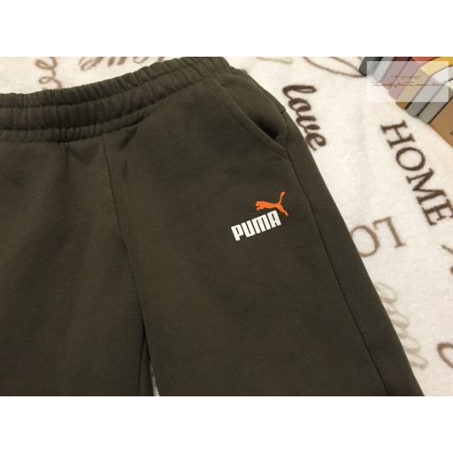 Puma 7 év 122 cm (XS) sötét zöld puha pamut fiú nadrág/ jogger - újszerű,hibátlan