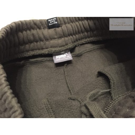 Puma 7 év 122 cm (XS) sötét zöld puha pamut fiú nadrág/ jogger - újszerű,hibátlan