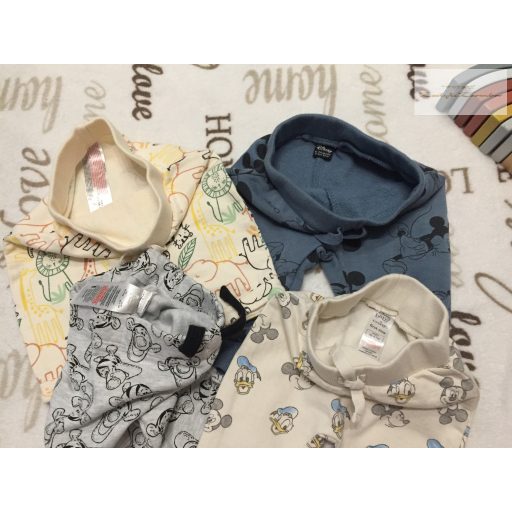Disney és Primark 0-3/ up to 3 hó 56-62 cm MickeyTigris- Pluto- állat mintás pamut fiú nadrág szett 4 db - újszerű,hibátlan