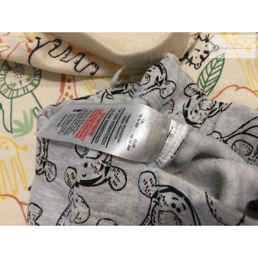 Disney és Primark 0-3/ up to 3 hó 56-62 cm MickeyTigris- Pluto- állat mintás pamut fiú nadrág szett 4 db - újszerű,hibátlan