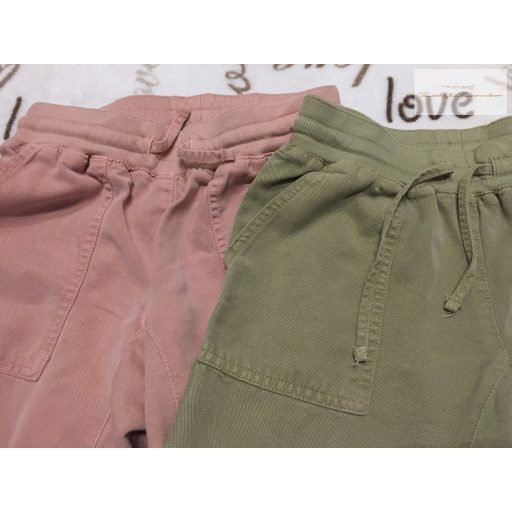 River Island 8 év 128 cm khaki és világos tégla színű puha pamutos nadrág szett - újszerű,hibátlan