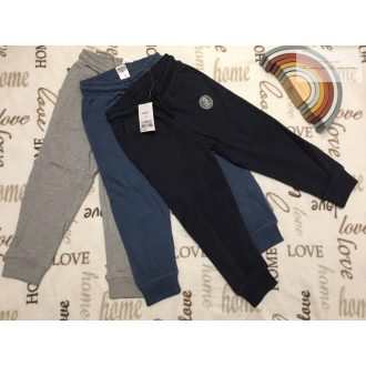   Next 4-5 év 110  cm kékl - szürke- fekete vastagabb pamut fiú jogger szet 3 db - új, címkés