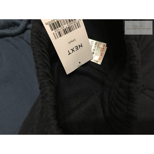 Next 4-5 év 110  cm kékl - szürke- fekete vastagabb pamut fiú jogger szet 3 db - új, címkés