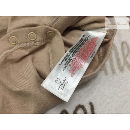 Primark 2-3 év 98 cmtejeskávé színű pamut body - új, szettet bontottam
