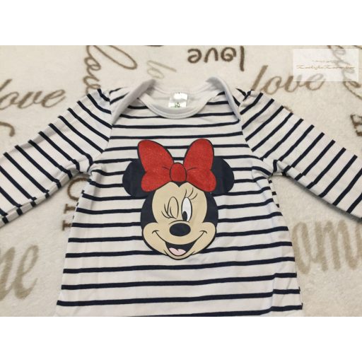Disney at C§A up to 3 month 62 cm Minnie mintás pamut lány body- újszerű,hibátlan