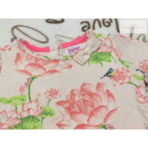 Ted Baker 3-6 hó 68 cm madár és virágmintás pamut lány body- újszerű,hibátlan