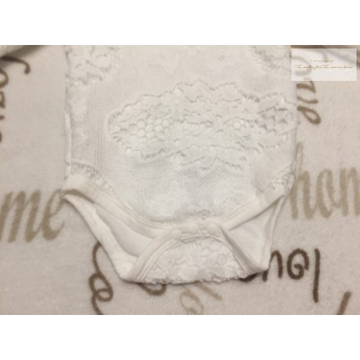 0-3 hó 62 cm fehér csipkés lány body- újszerű, hibátlan