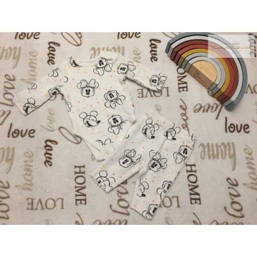 George újszülött 50 - 56 cm 4,1 kg Minnie mintás pamut lány body és legging szett  újszerű,hibátlan