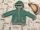 M§S 6-9 hó  72 cm 9 kg szürke-zöld kötött,  pamut béléses fiú felső/ pulóver- újszerű, hibátlan