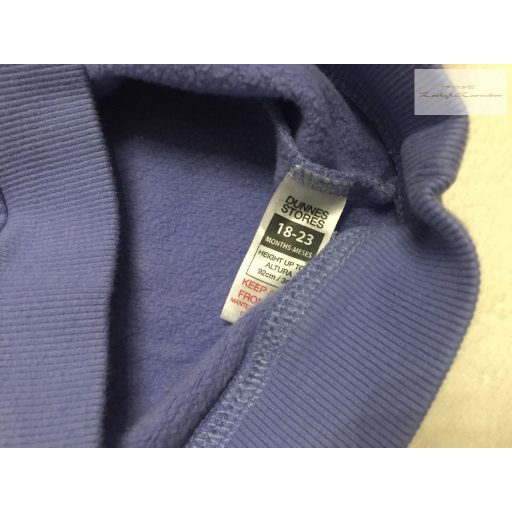 Dunnes 18-24 hó 86-92 cm lila, színes csillag mintás - feliratos pamut lány felső/ pulóver- újszerű,hibátlan