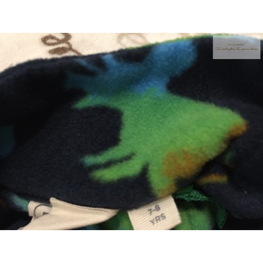 Mountain Warehouse 7-8 év 122-128 cm kék, színes dinó mintás polár fiú felső-újszerű,hibátlan