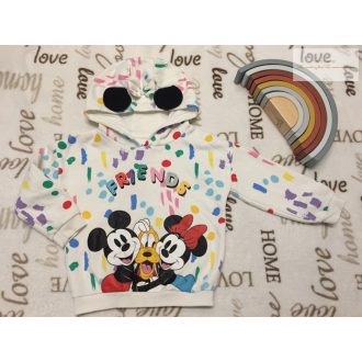   Disney 18- 24 hó 92 cm  Minnie-Mickey mintás pamut lány felső / pulóver -  újszerű,hibátlan